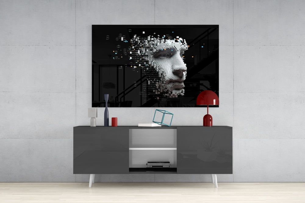 Being Human Glass Wall Art.