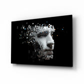 Cyber-3D panel bringing bold drama to a contemporary lounge