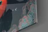 Fish panel catching low light to reveal its luminous calm