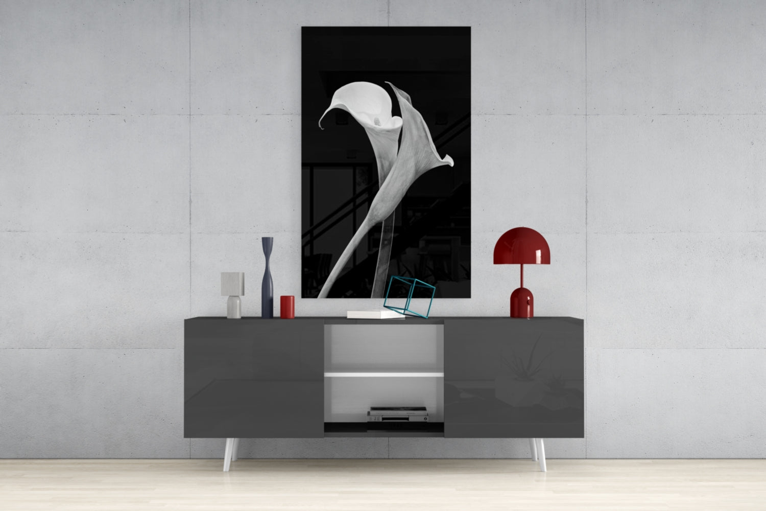 Flower Glass Wall Art.