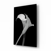 Macro-monochrome panel bringing elegant calm to a contemporary lounge