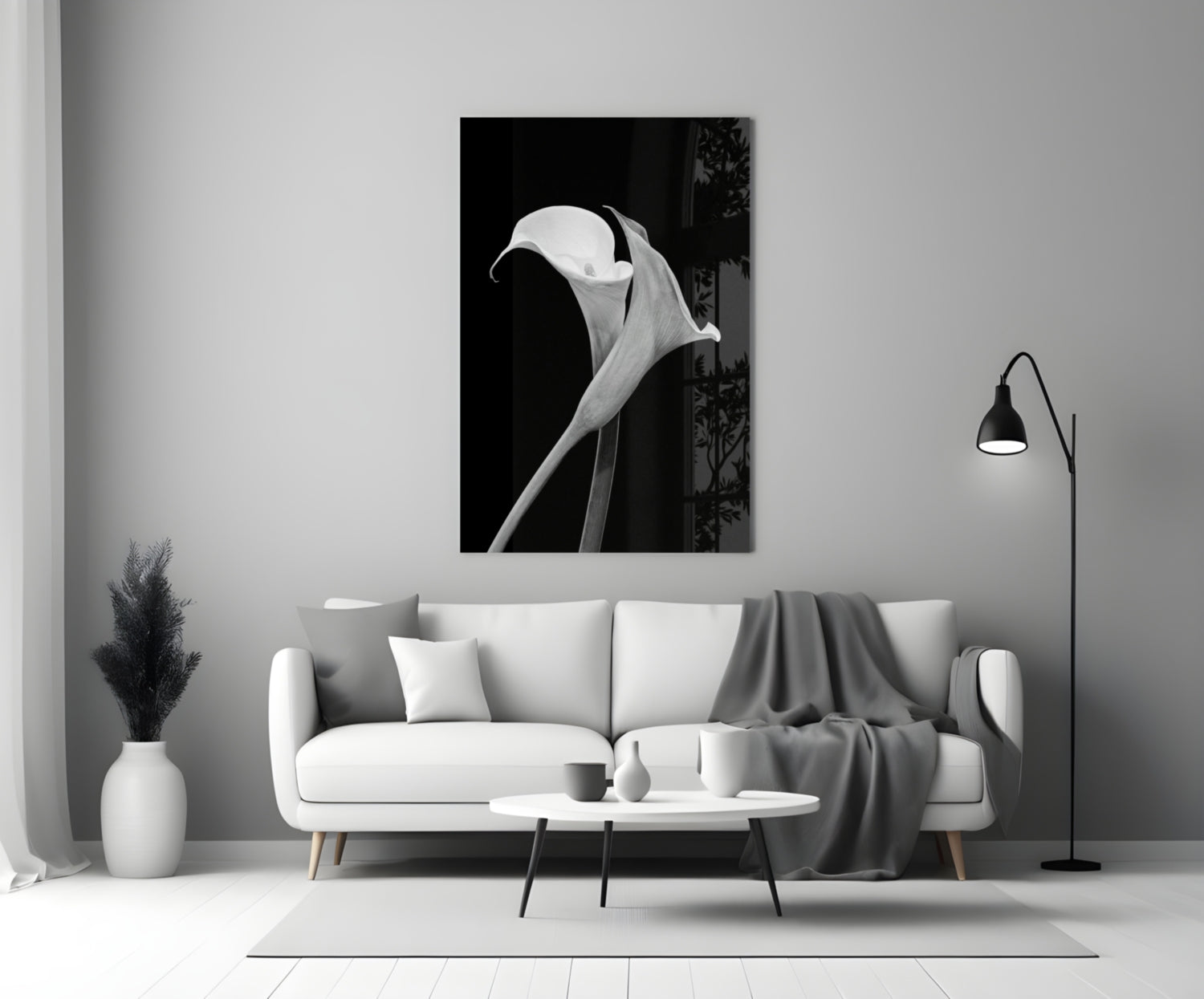 Flower Glass Wall Art.