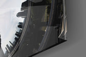 Astronaut panel catching low light to reveal its dramatic contrast
