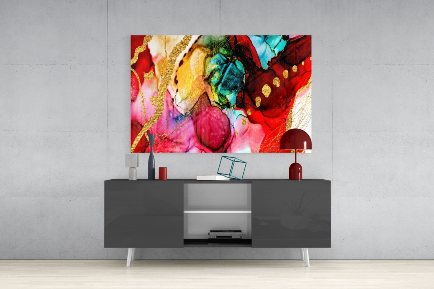 Colors Glass Wall Art.