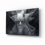 Geometric-3D panel bringing bold drama to a contemporary lounge