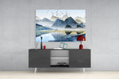 Mountains Glass Wall Art.