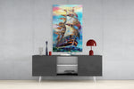 Sailboat Glass Wall Art.