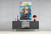 Sailboat Glass Wall Art.