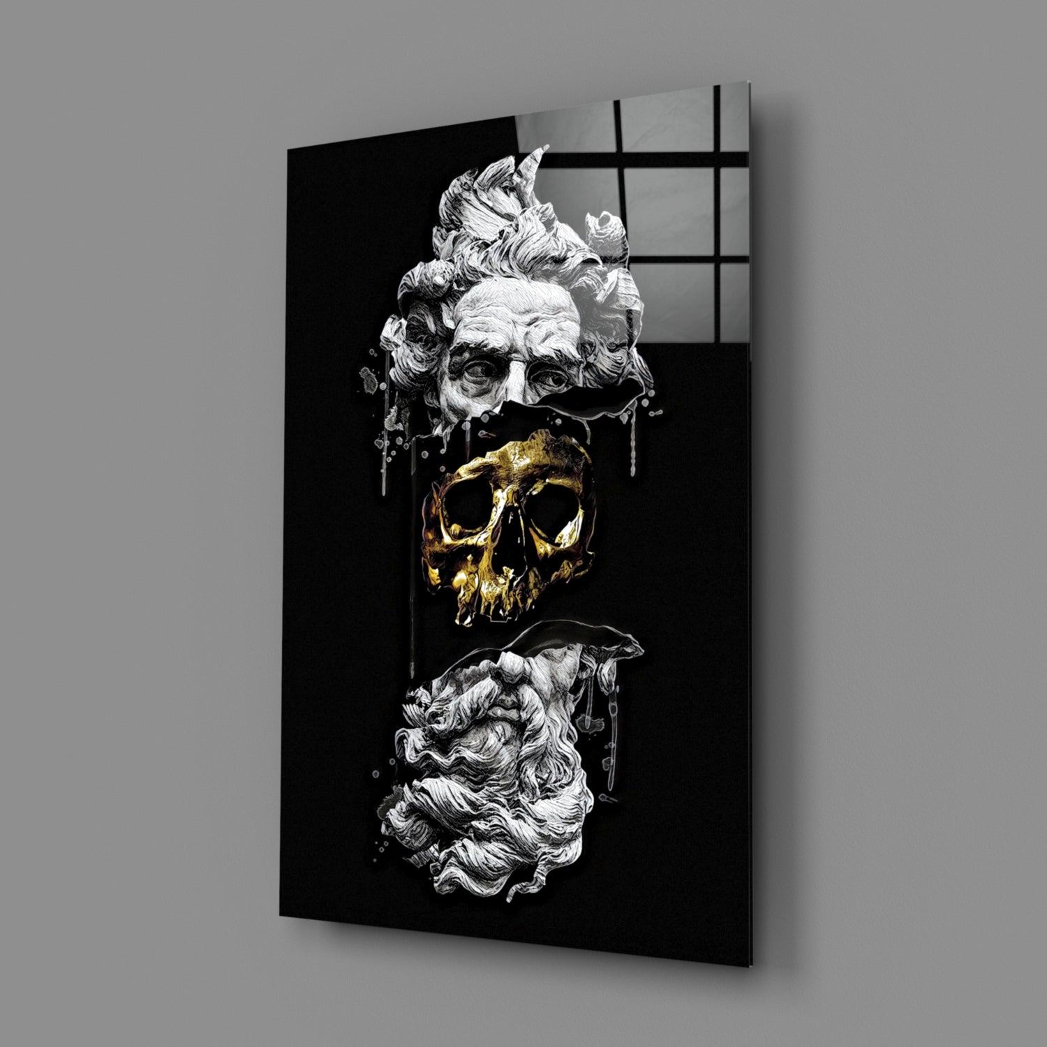 Poseidon Glass Wall Art.