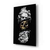 Baroque-noir panel bringing bold drama to a contemporary lounge