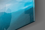 Abstraction panel catching window light to reveal its luminous calm