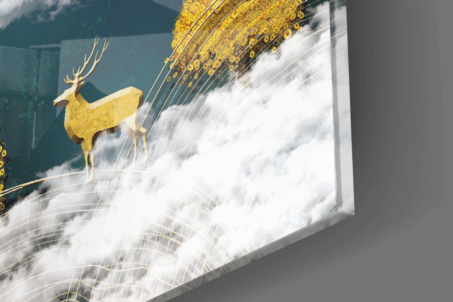 Abstraction Glass Wall Art.