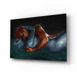 Water And Fire Glass Wall Art