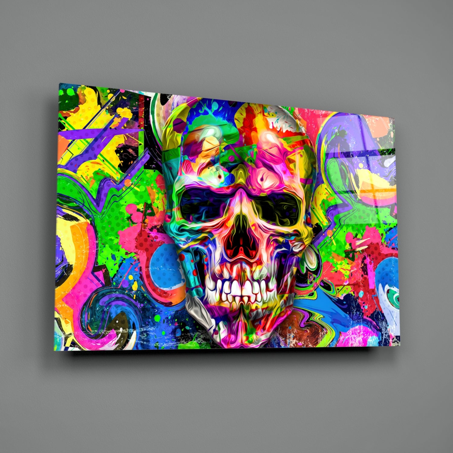 Skull Glass Wall Art.