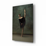 Noir-classical panel bringing elegant drama to a contemporary study