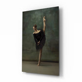 Noir-classical panel bringing elegant drama to a contemporary study