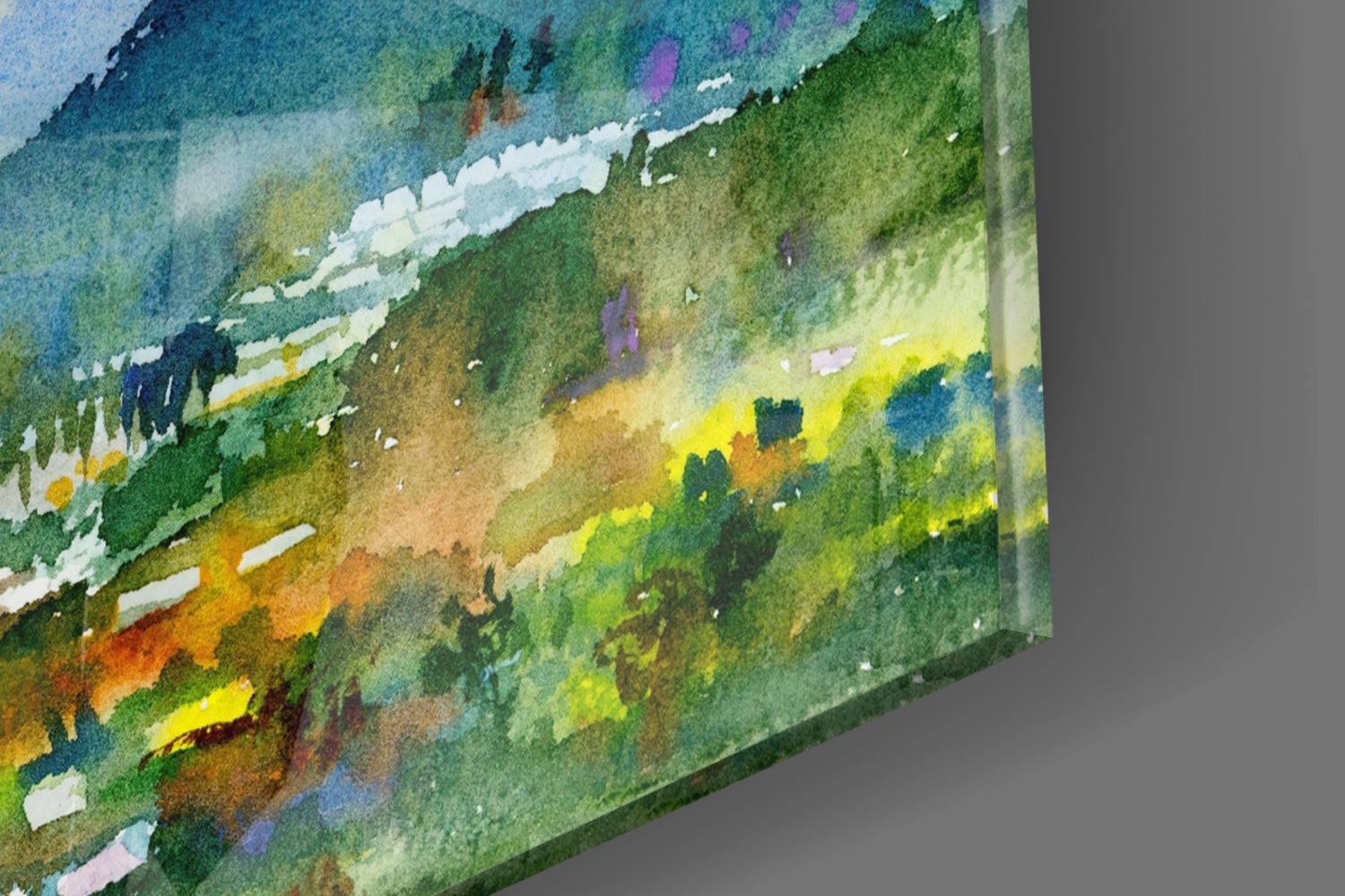 Hot Air Balloons Glass Wall Art.