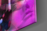 Statues panel catching low light to reveal its electric saturation