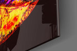 Lip panel catching low light to reveal its electric saturation