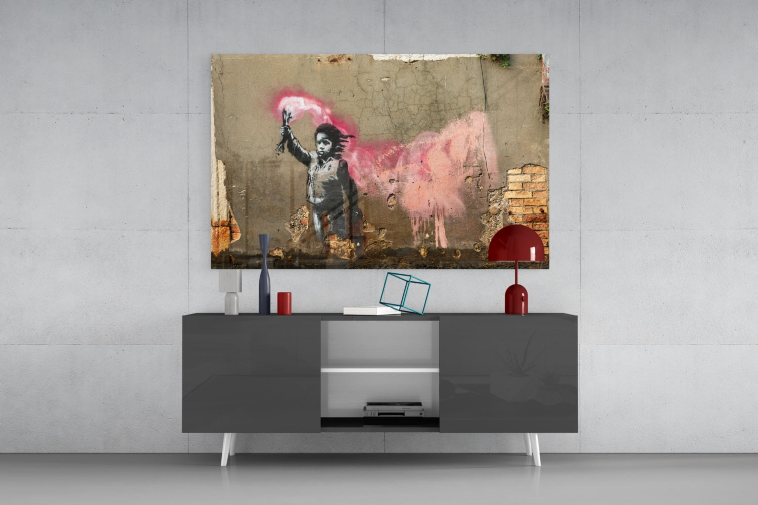 Innocent Protest Glass Art.