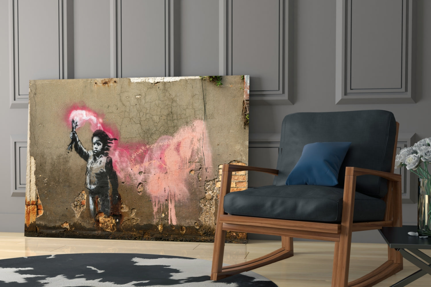 Innocent Protest Glass Art.