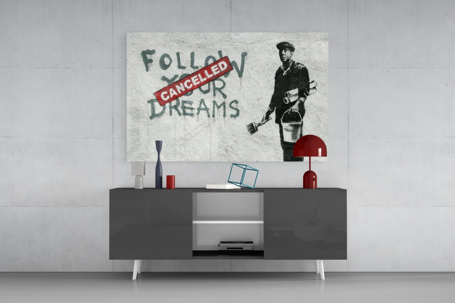 Plans Cancelled Glass Art.