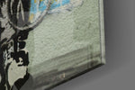 Space Market artwork anchoring a wall with witty surreal palette
