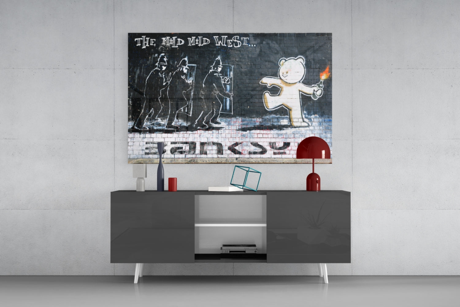 Bear's Resistance Glass Art.