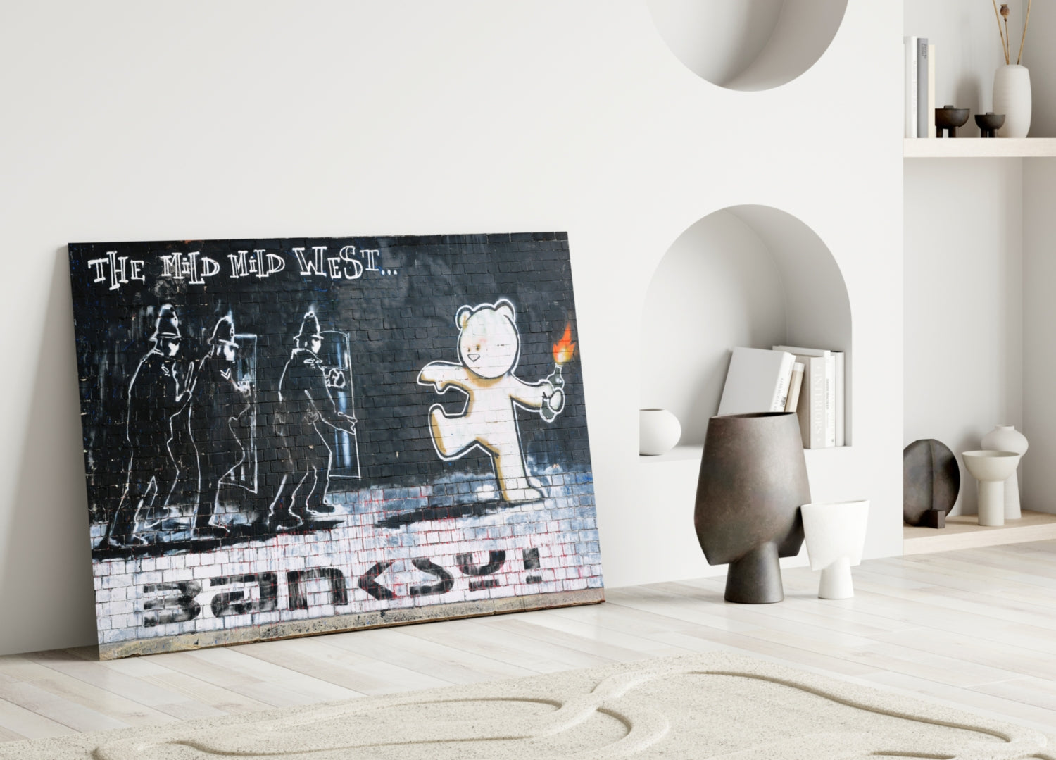 Bear's Resistance Glass Art.