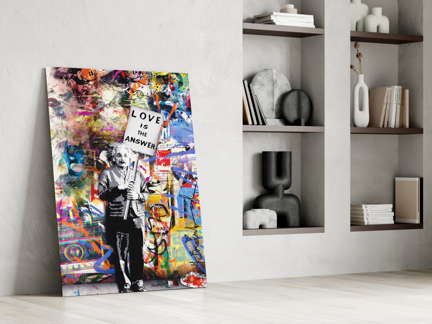 Einstein's Answer Glass Art.