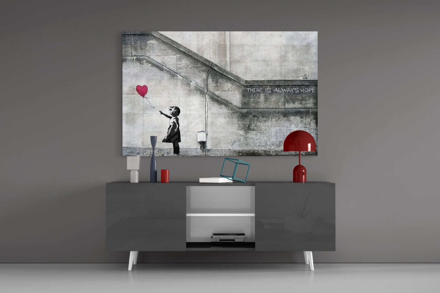 Flying Heart Glass Art.