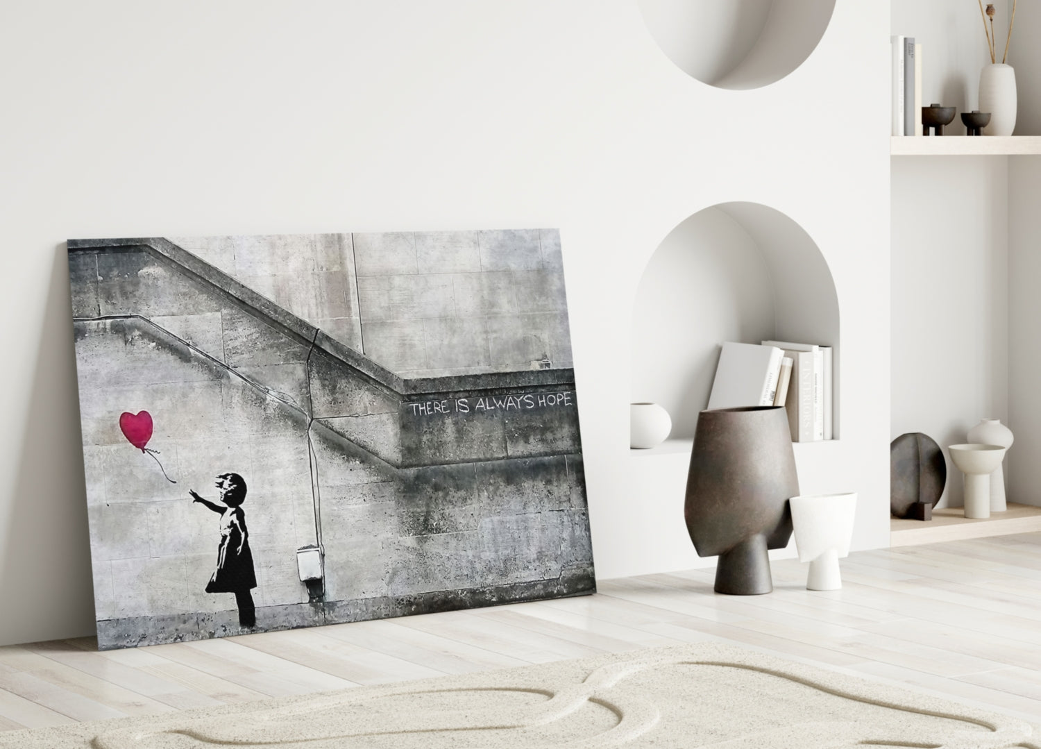 Flying Heart Glass Art.