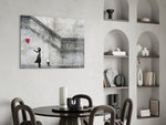 Flying Heart panel adding editorial whimsy to a kids room