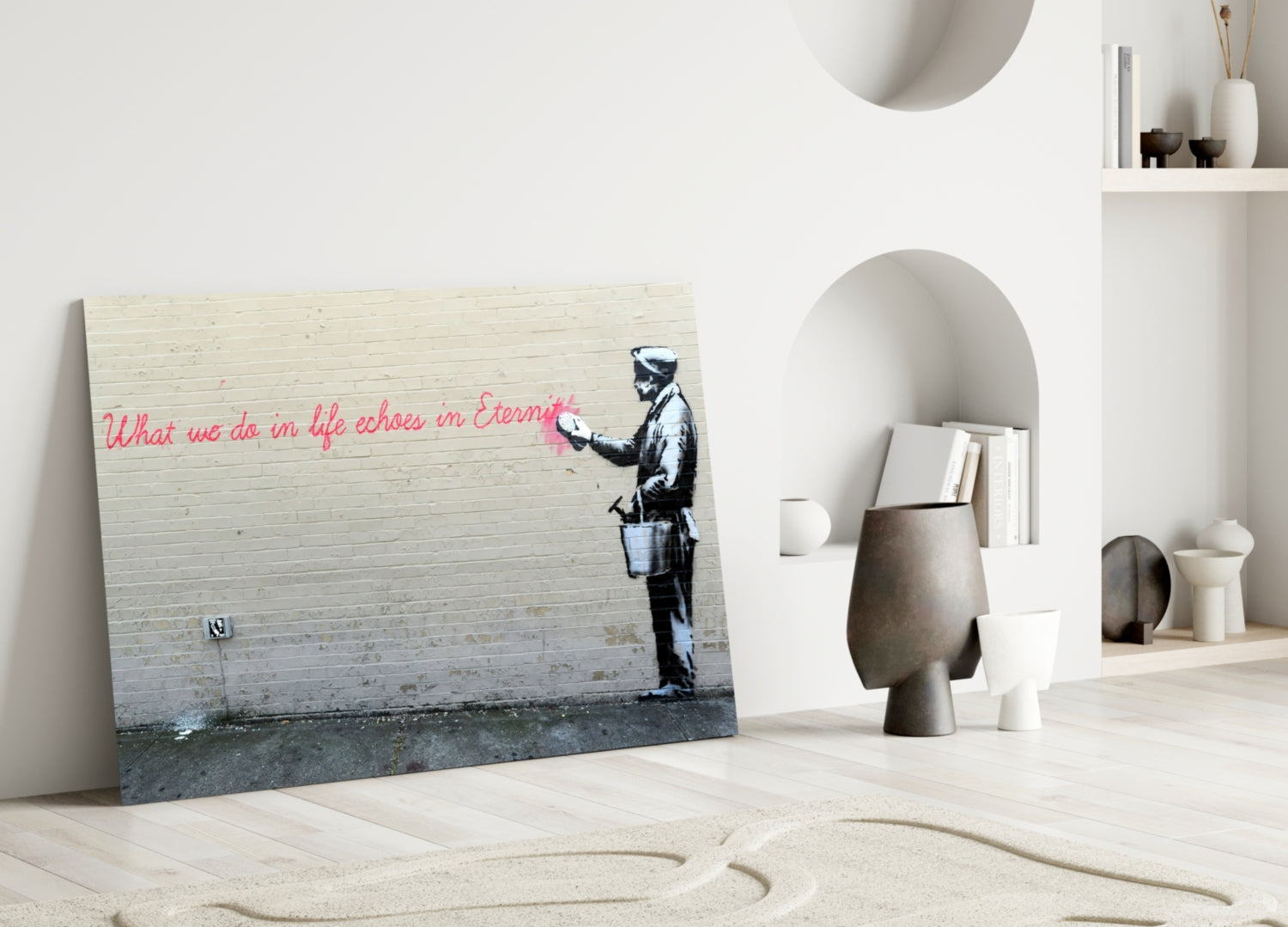 What We Do in Life Glass Art.