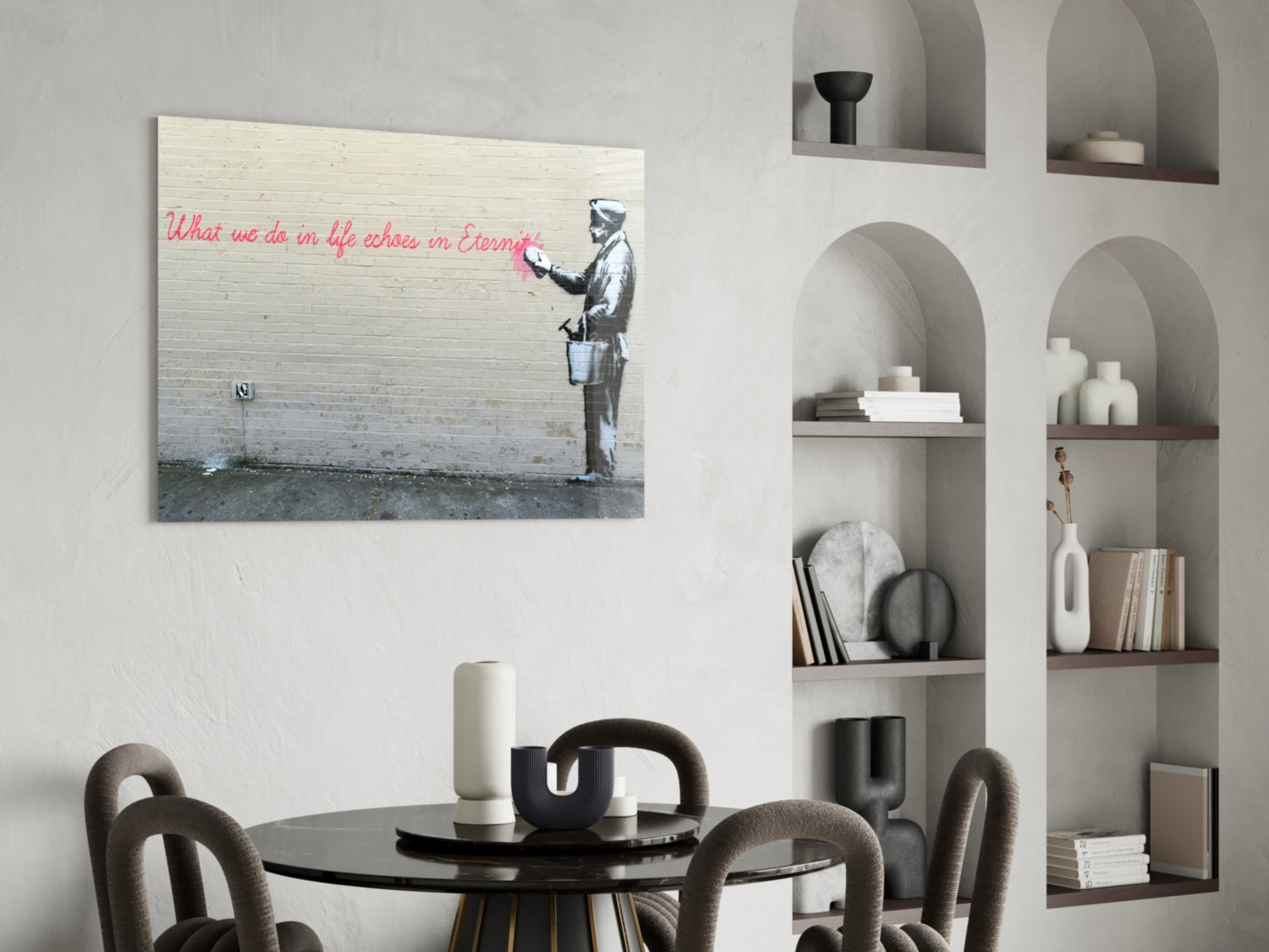 What We Do in Life Glass Art.