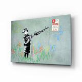 Child and War Glass Art.