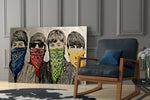 Activist glass print enhancing a teen lounge with cinematic mood