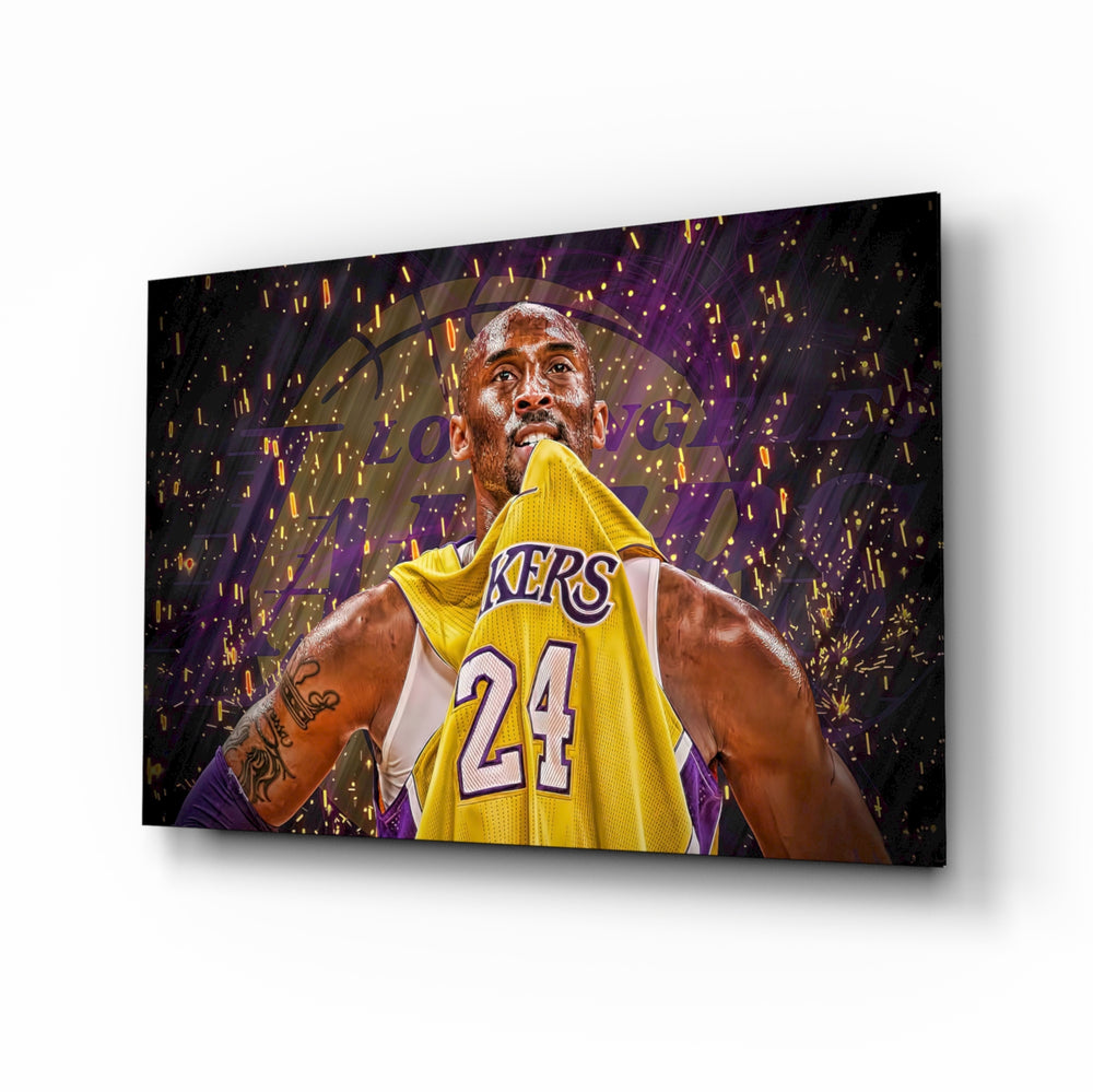 Tribute-portrait panel bringing triumphant warmth to a contemporary man cave