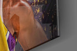 Kobe Bryant panel catching ambient light to reveal its triumphant glow
