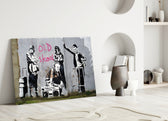 Old School close-up showing stenciled hip-hop seniors and pink Old Skool tag