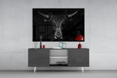 Buffalo panel catching low light to reveal its dramatic gravity