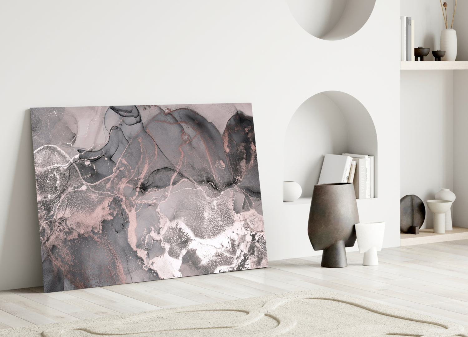 Sweet Pink Glass Art.