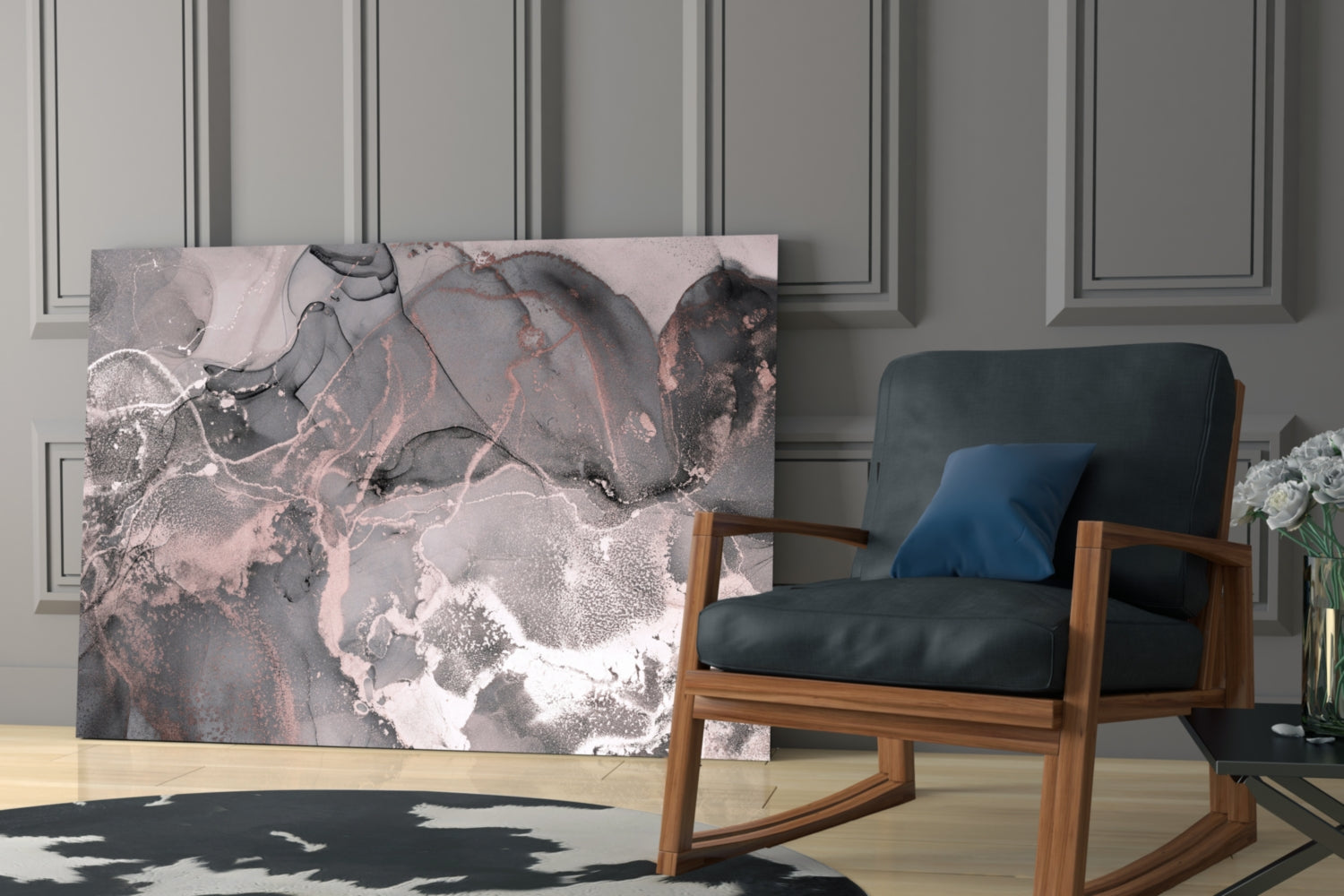 Sweet Pink Glass Art.