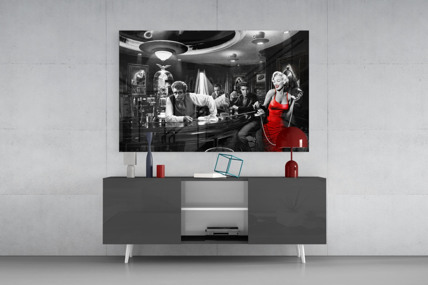 Marilyn Monroe Glass Wall Art.