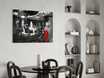 Marilyn Monroe panel adding editorial elegance to a bar