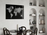 World Map panel adding editorial calm to a study