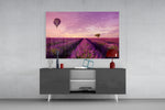 Lavender and Balloon panel catching window light to reveal its dreamy saturation
