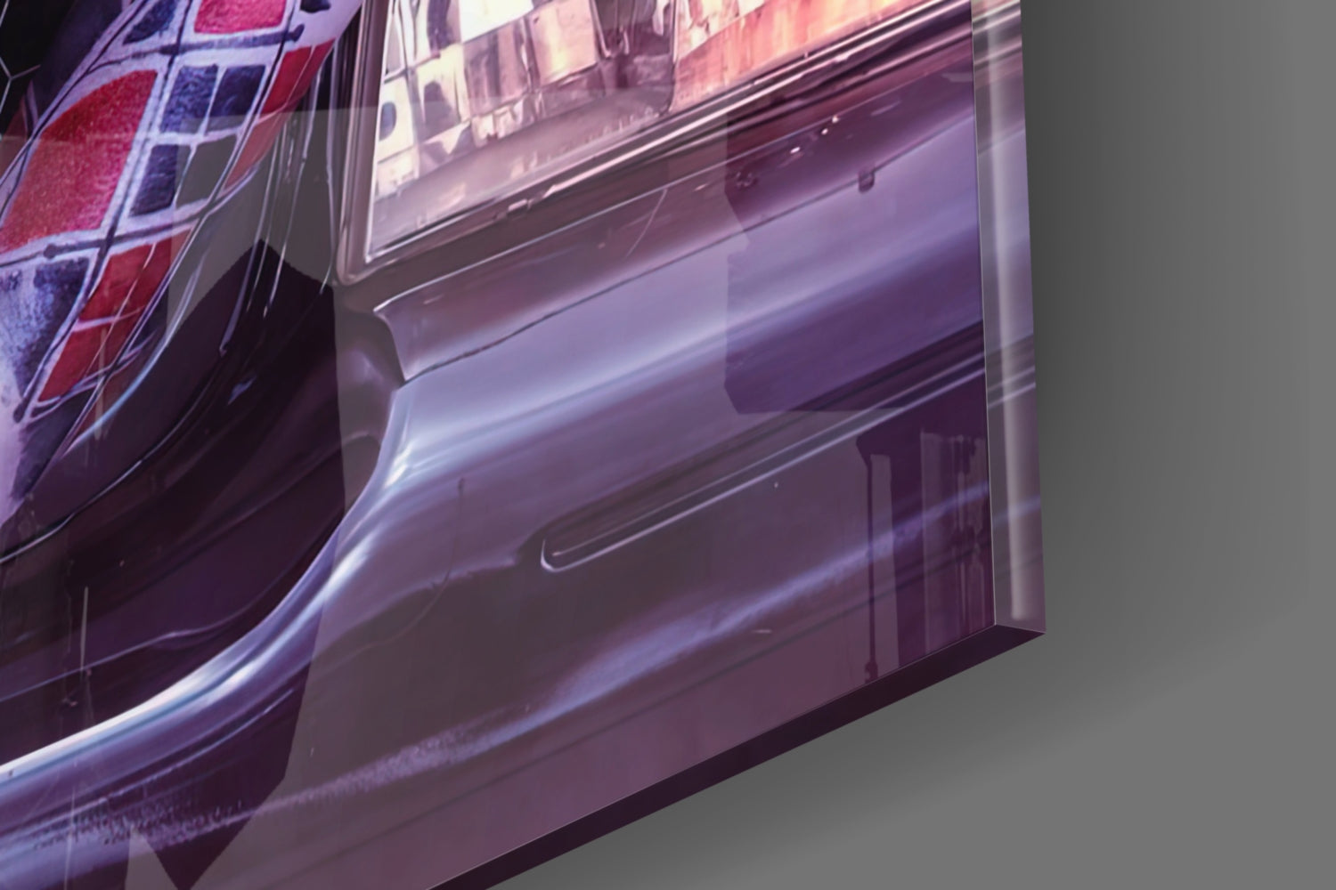 Harley Quinn Glass Art.