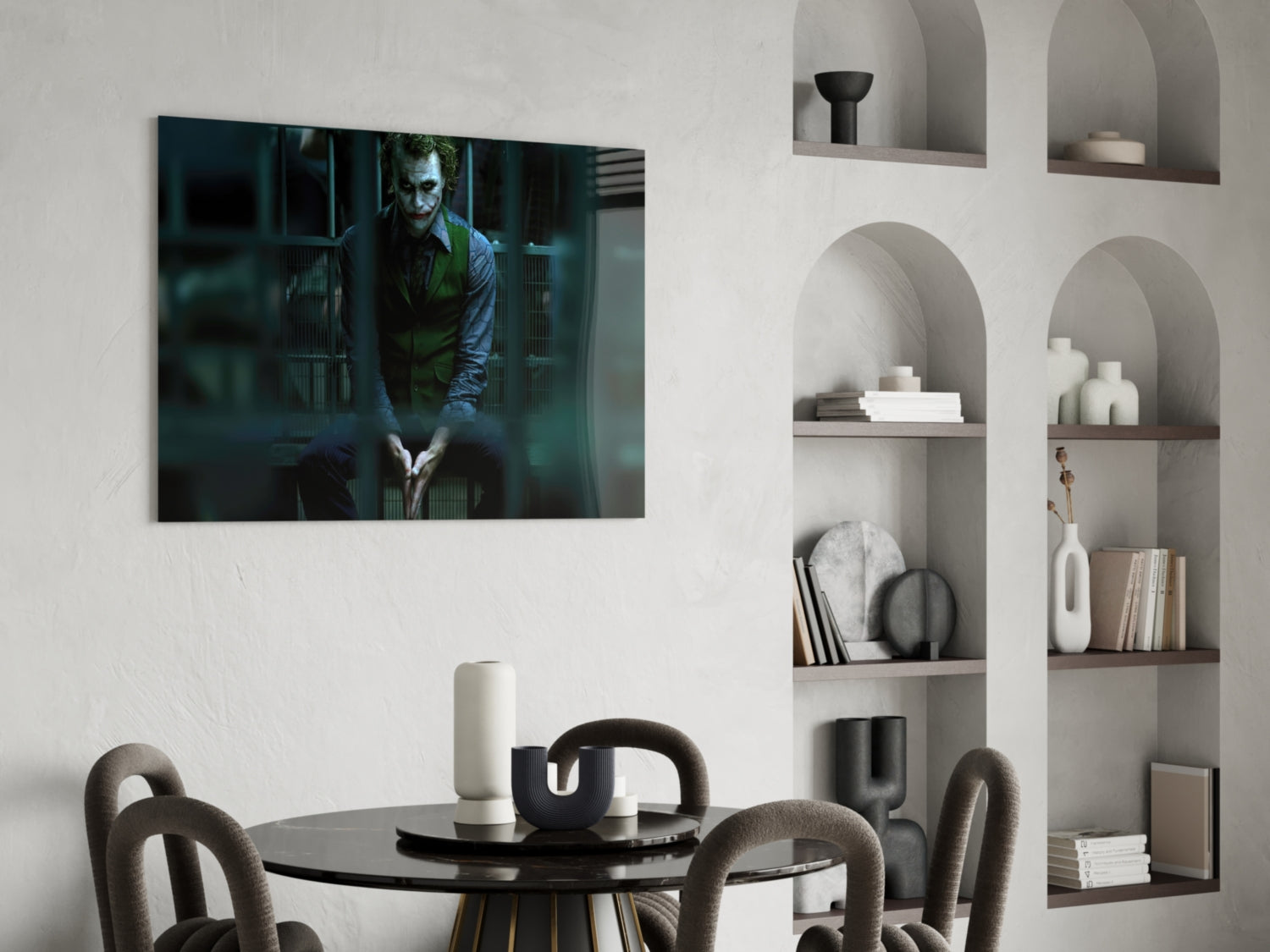 Joker Jail Glass Art.