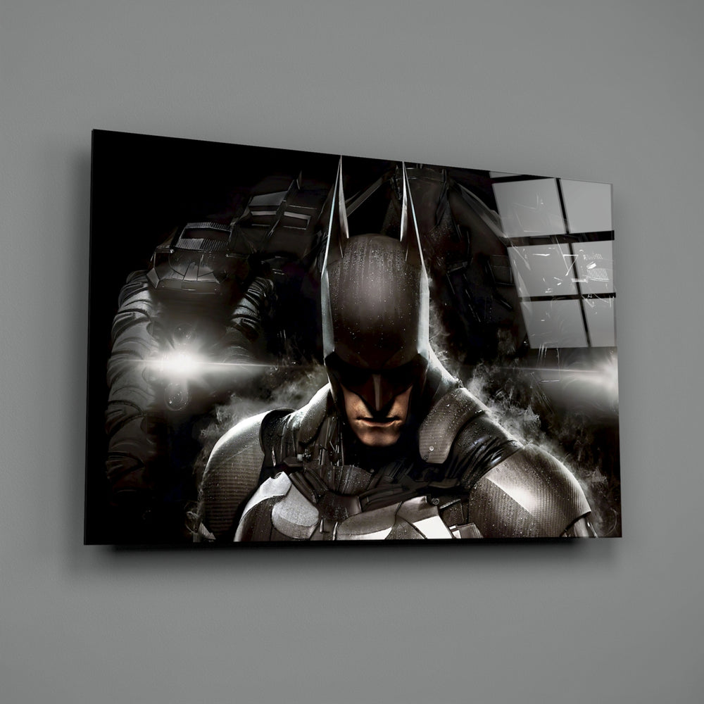 Cinematic-portrait panel bringing industrial gravity to a contemporary man cave